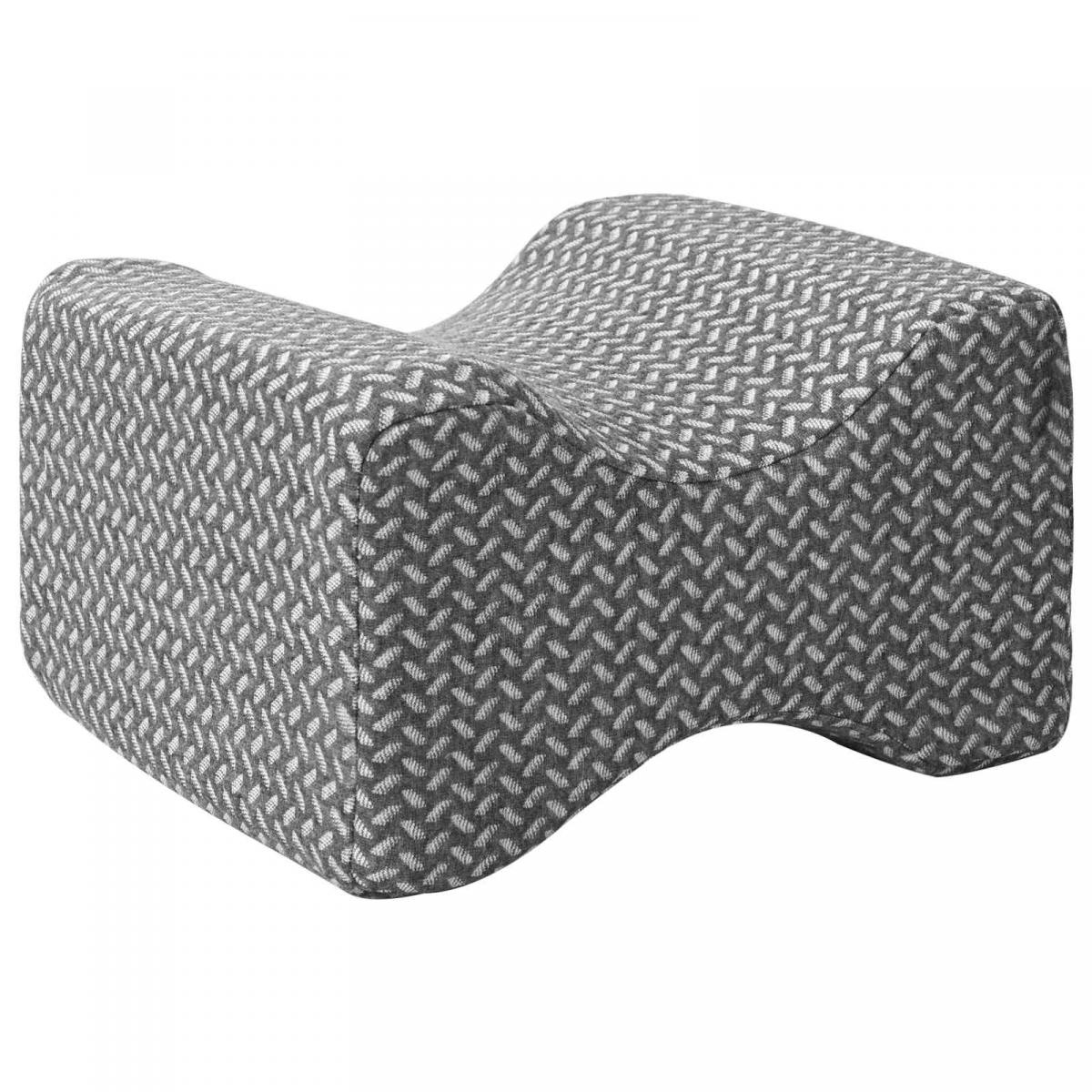 Almohada para rodilla Color sólido Gris 26 x 21,5 x 15 cm
