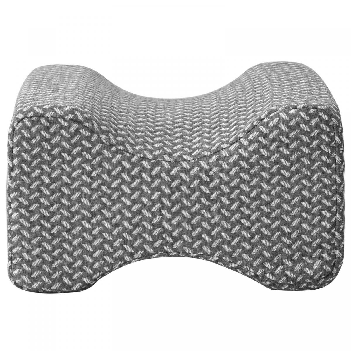 Almohada para rodilla Color sólido Gris 26 x 21,5 x 15 cm
