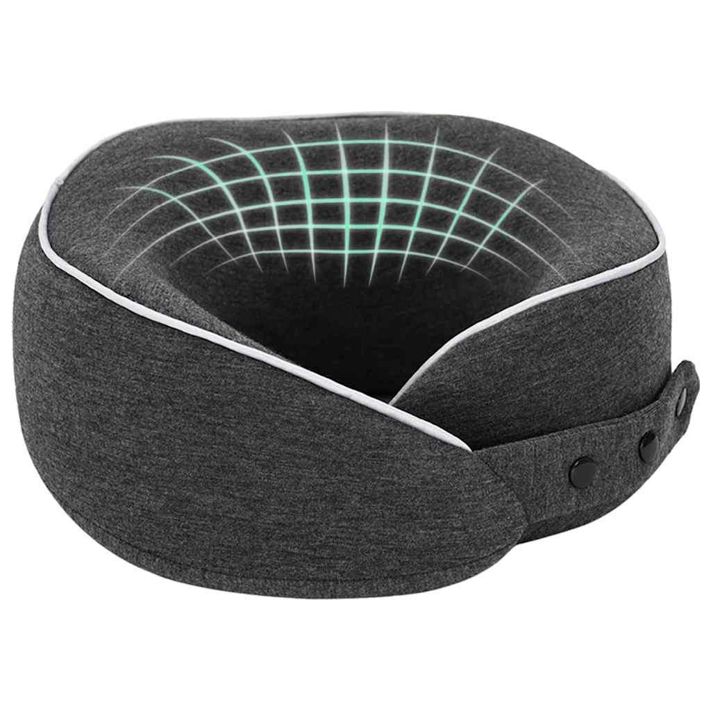 Almohada de viaje para cuello Gris oscuro