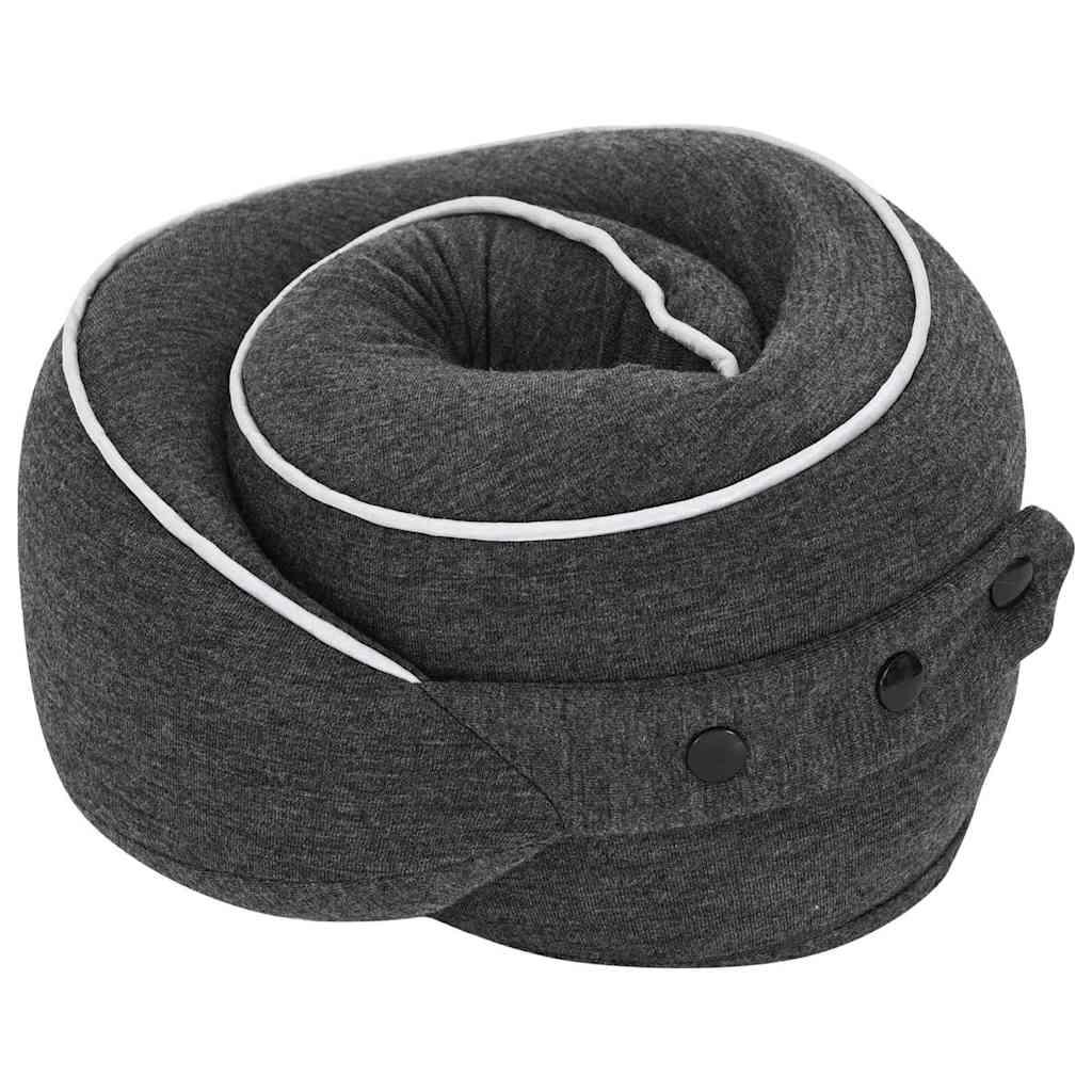 Almohada de viaje para cuello Gris oscuro
