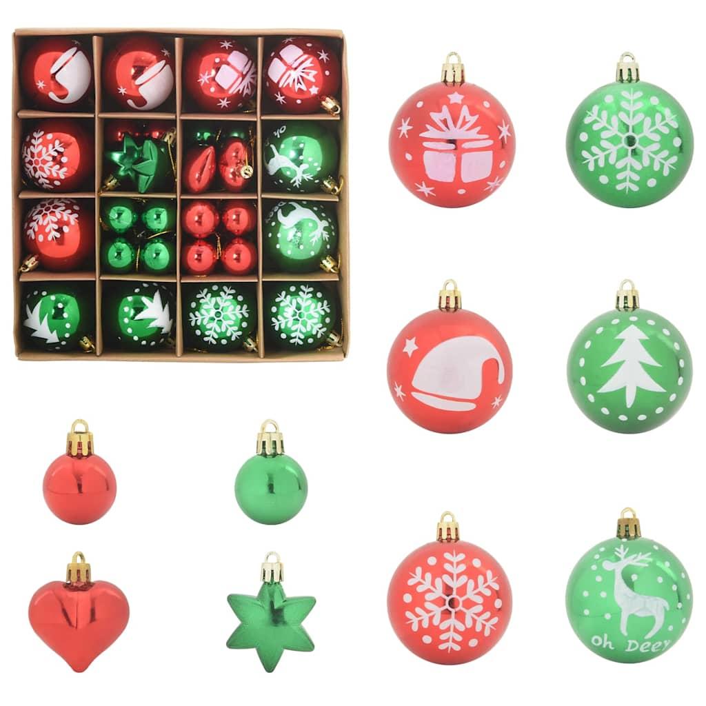 Juego de Esferas de Navidad 40 uds. y Ø 6 cm