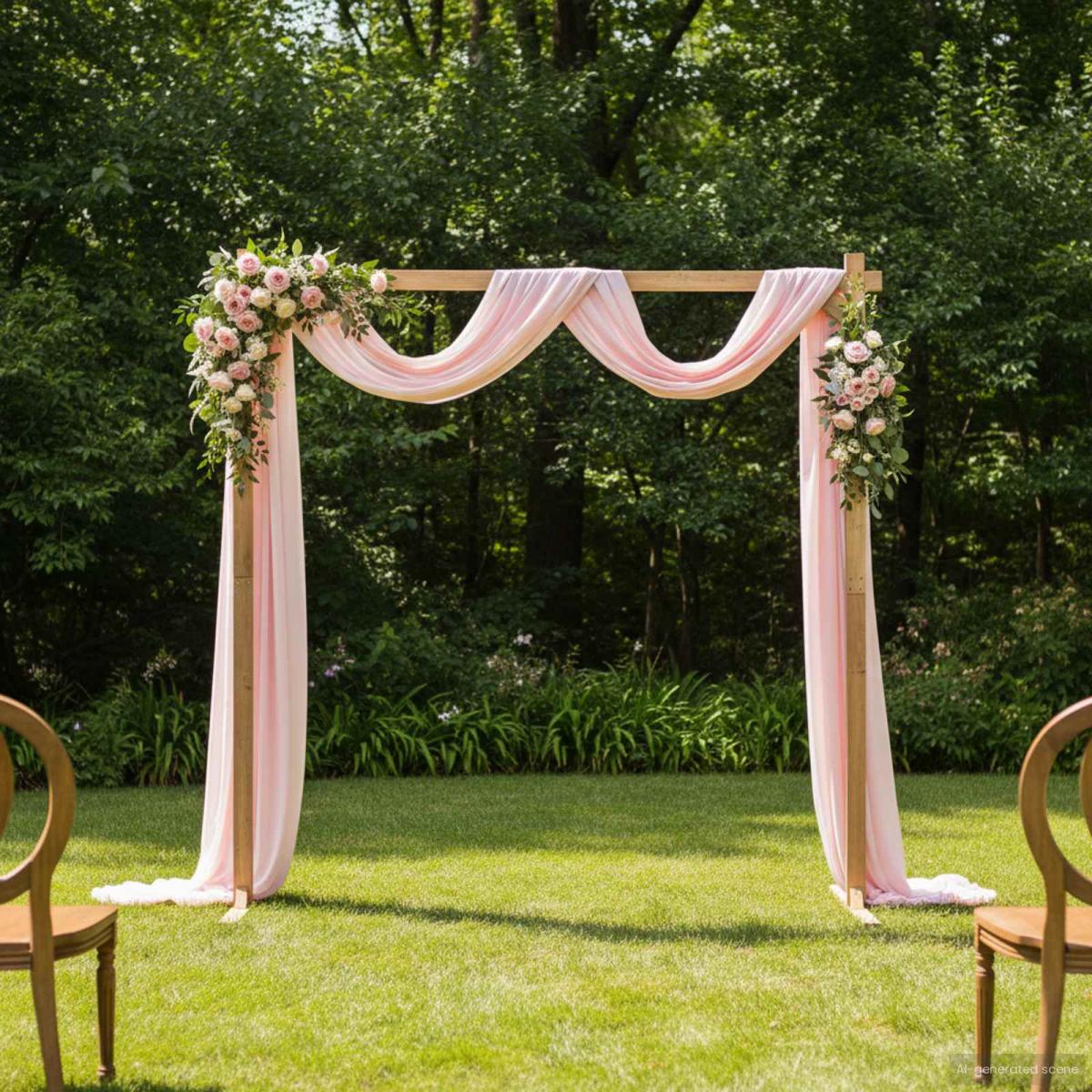 Arco de Boda Marrón Claro