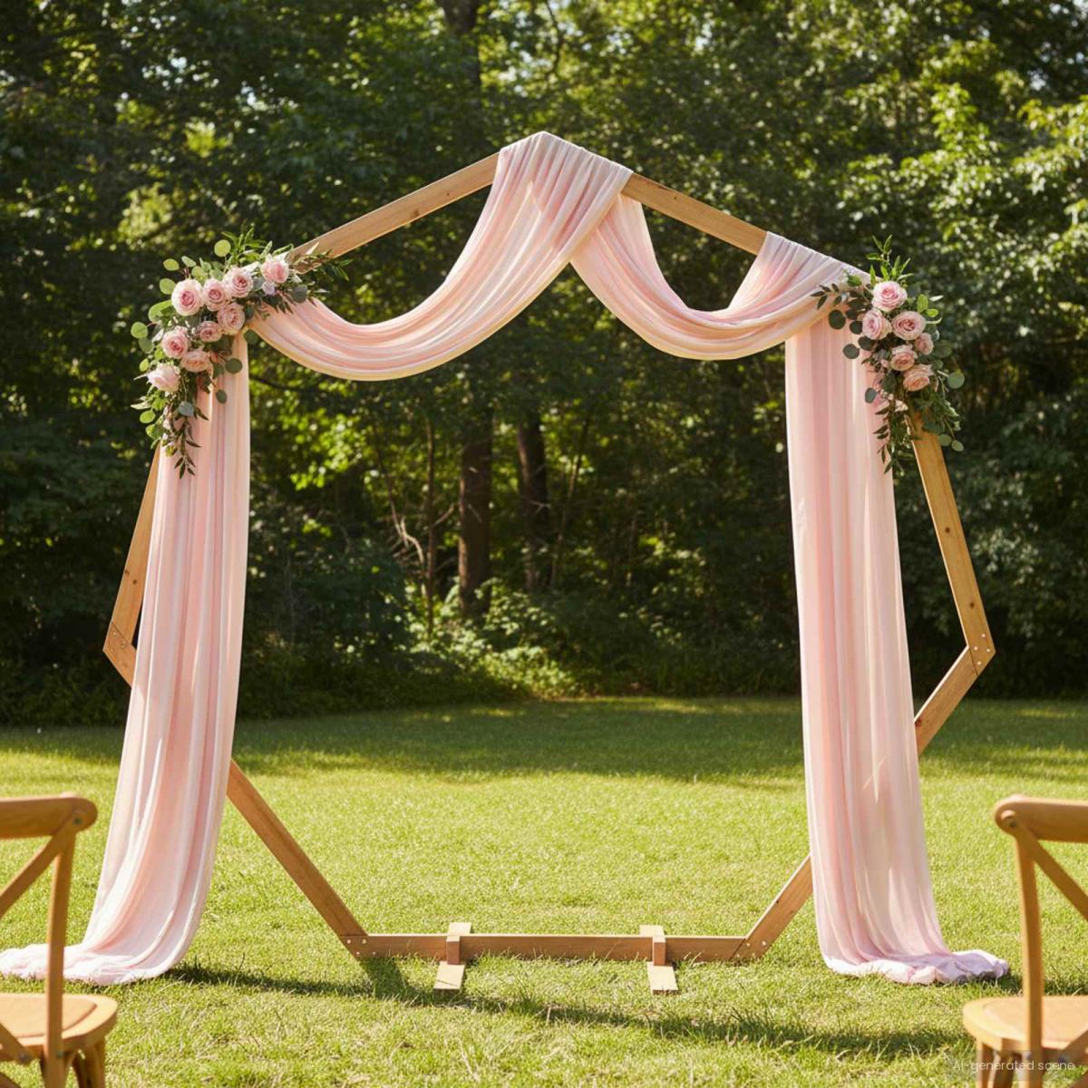 Arco de Boda Marrón Claro