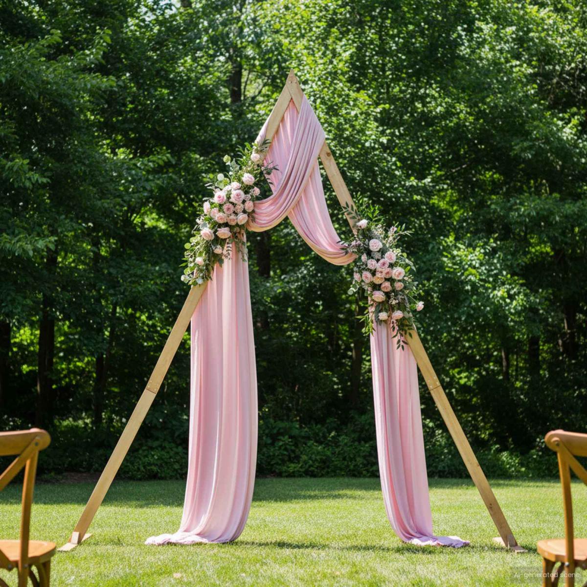 Arco de Boda Marrón Claro