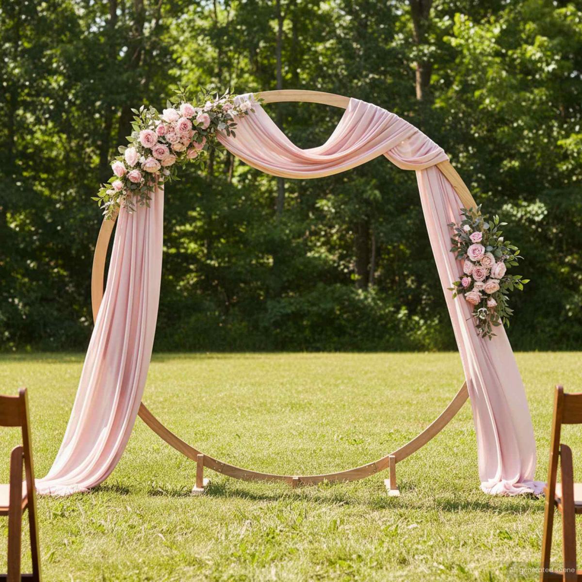 Arco de Boda Marrón Claro