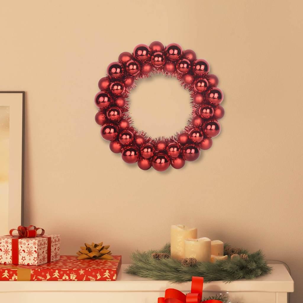 Coronas de Bolas de Navidad 2 uds. 33 x 33 x 7 cm
