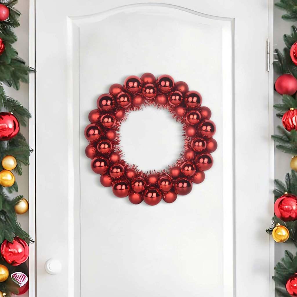 Coronas de Bolas de Navidad 2 uds. 33 x 33 x 7 cm
