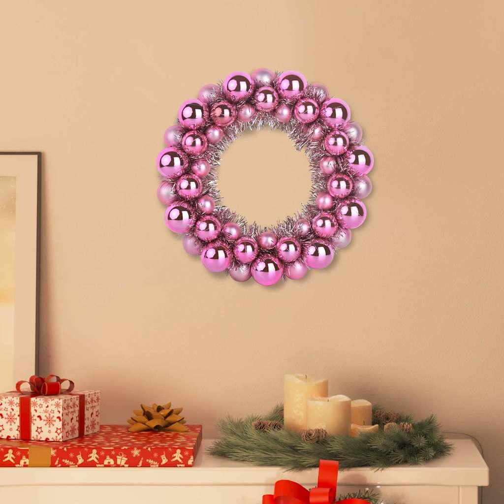 Coronas de Bolas de Navidad 2 uds. 33 x 33 x 7 cm