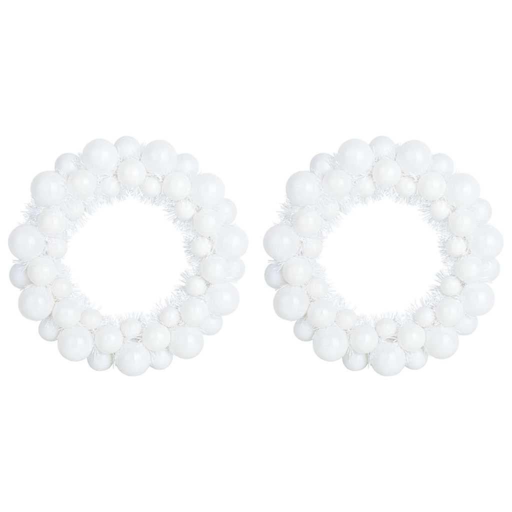 Coronas de Bolas de Navidad 2 uds. 33 x 33 x 7 cm