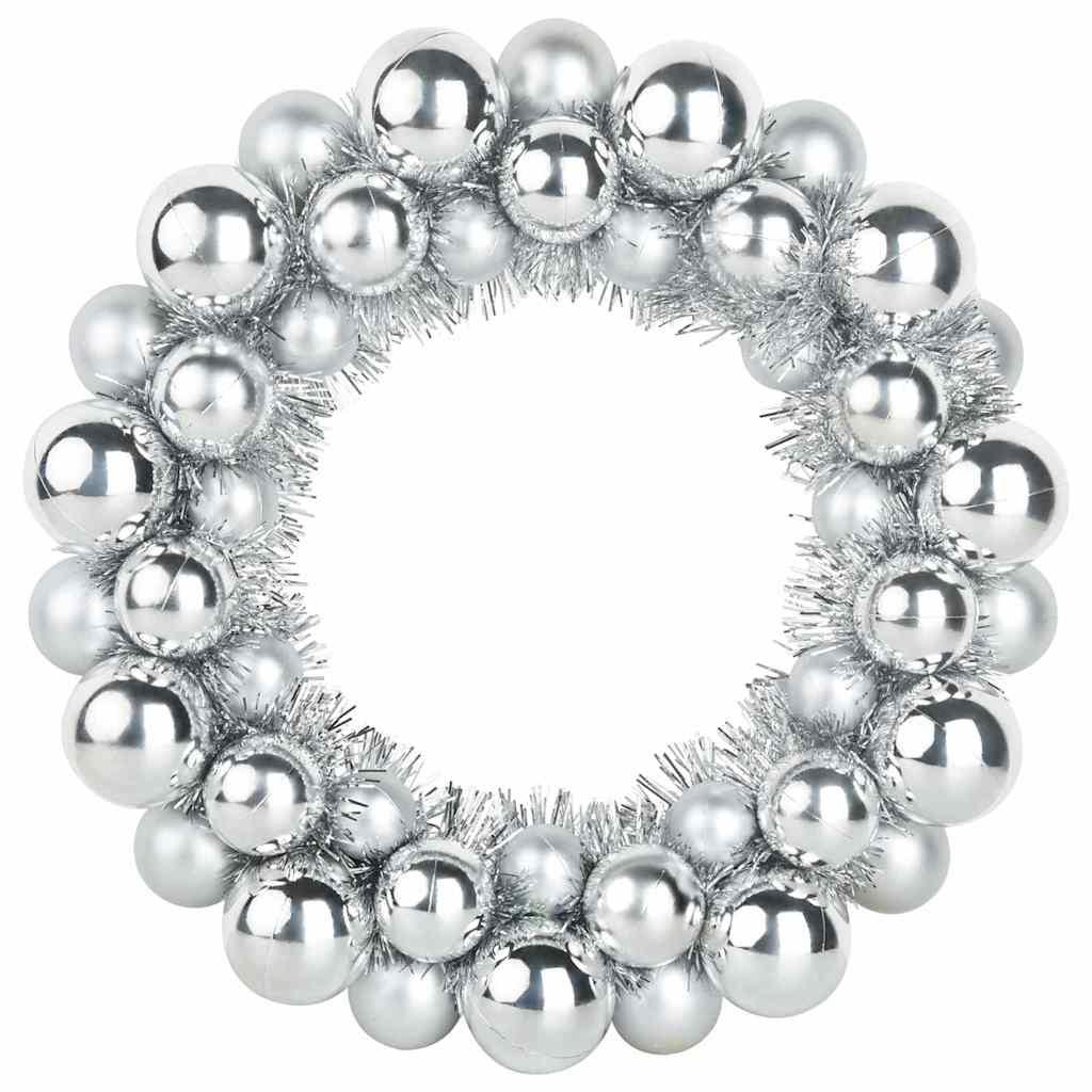 Coronas de Bolas de Navidad 2 uds. 33 x 33 x 7 cm