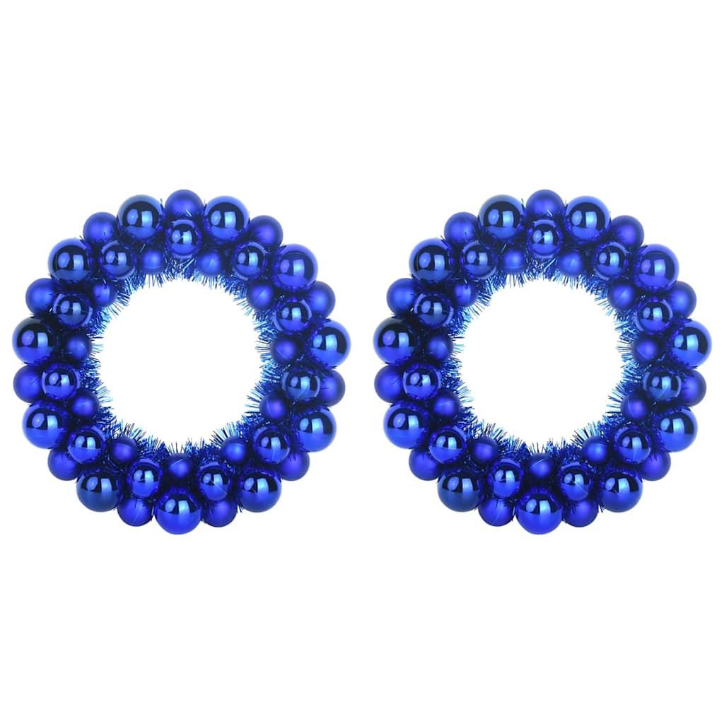 Coronas de Bolas de Navidad 2 uds. 33 x 33 x 7 cm