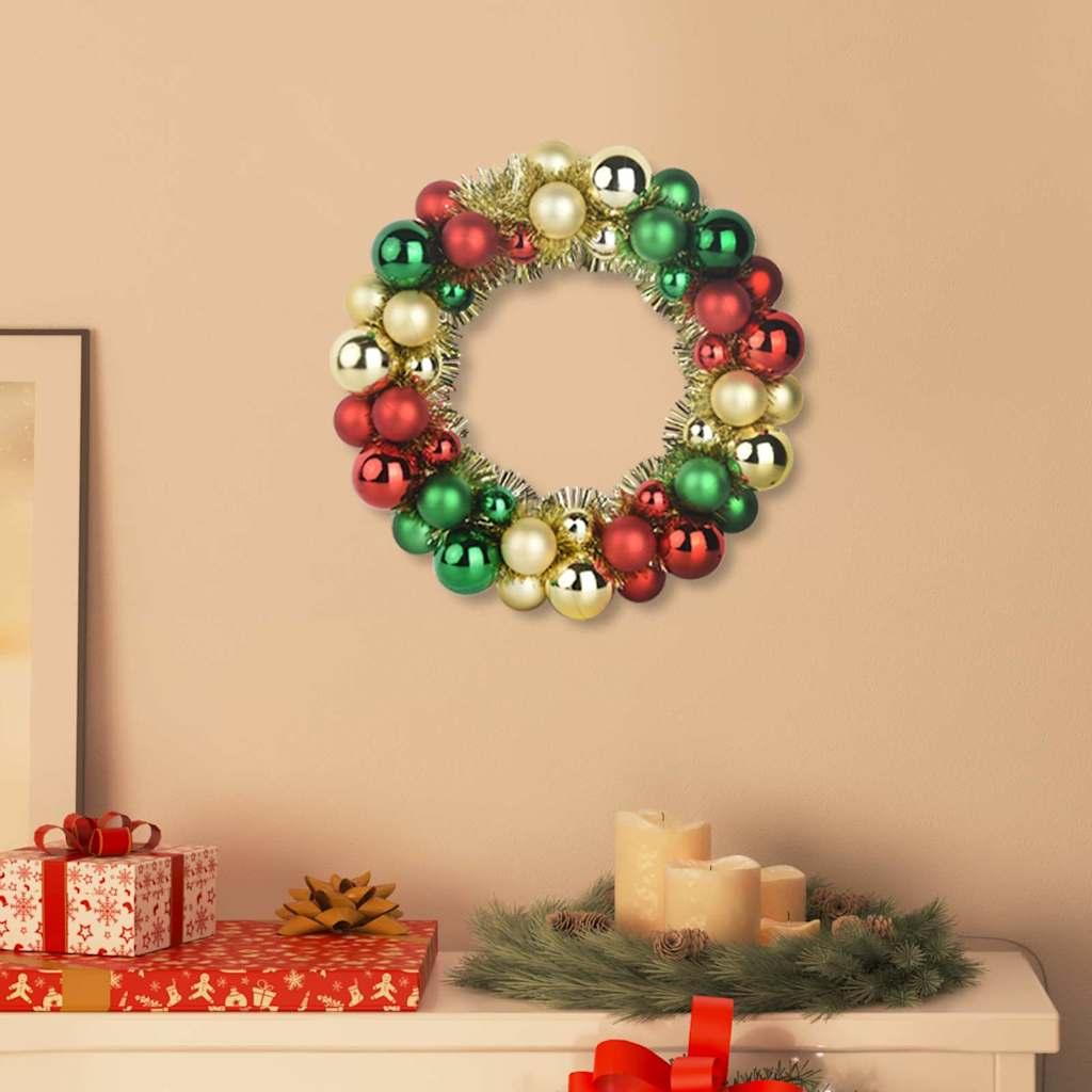 Coronas de Bolas de Navidad 2 uds. 33 x 33 x 7 cm