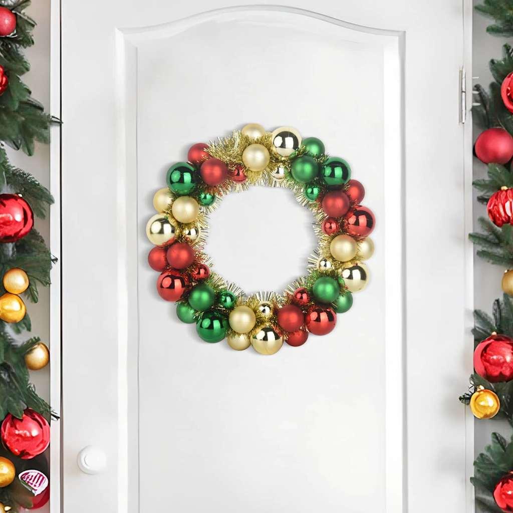 Coronas de Bolas de Navidad 2 uds. 33 x 33 x 7 cm