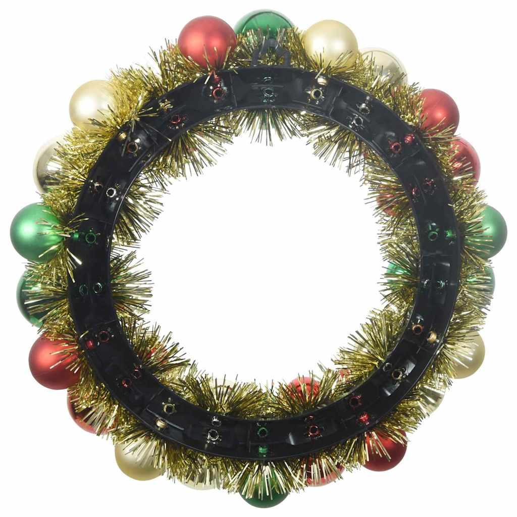 Coronas de Bolas de Navidad 2 uds. 33 x 33 x 7 cm