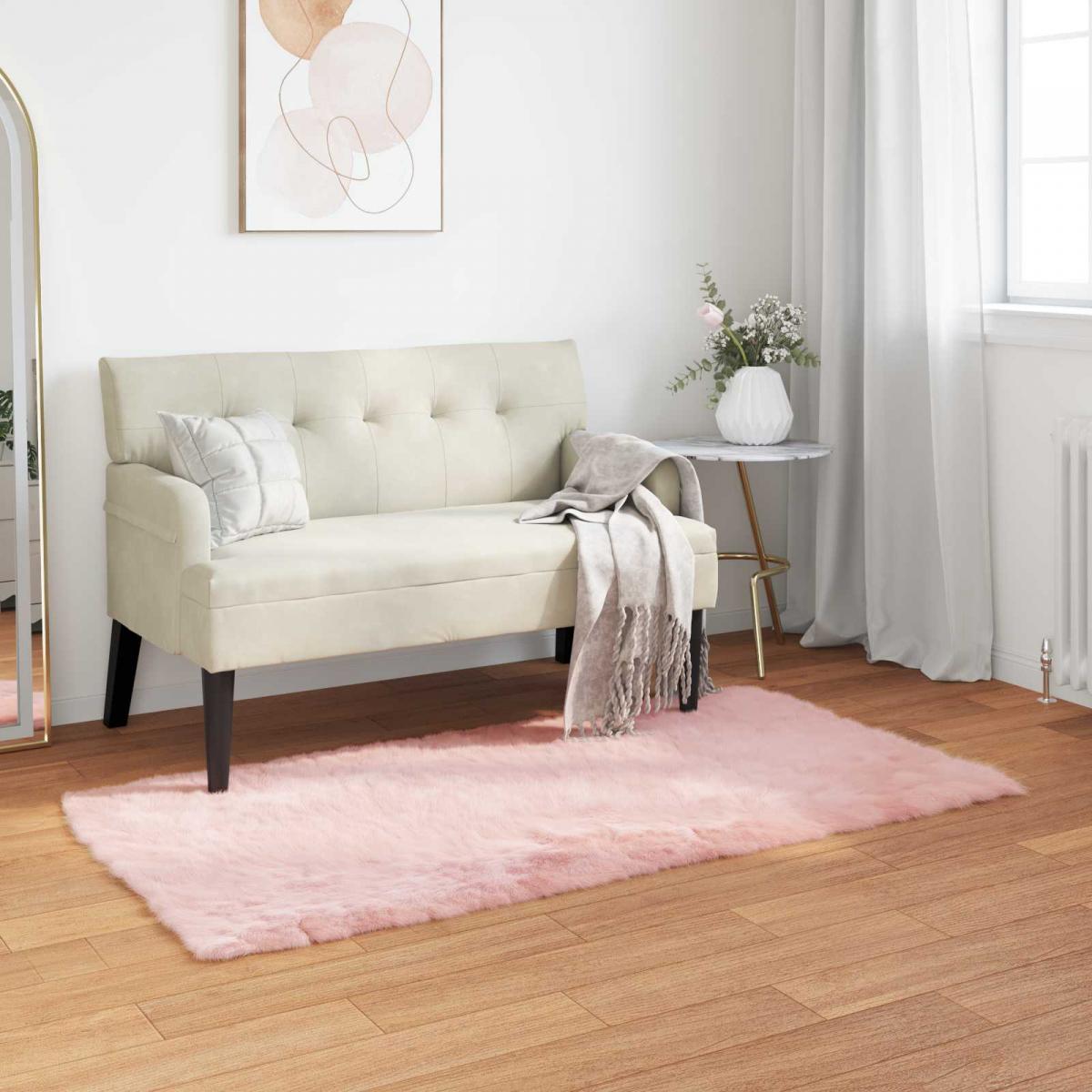 Alfombra de oveja sintética TAFALLA 60 x 110 cm