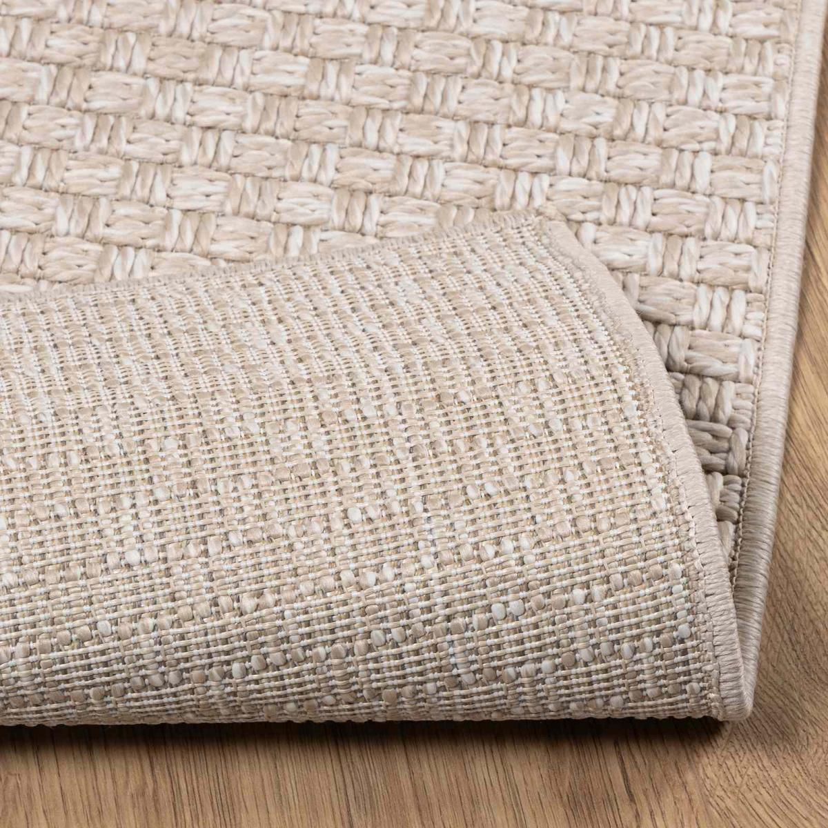 Alfombras de área Rectangular FARO Crema Poliéster