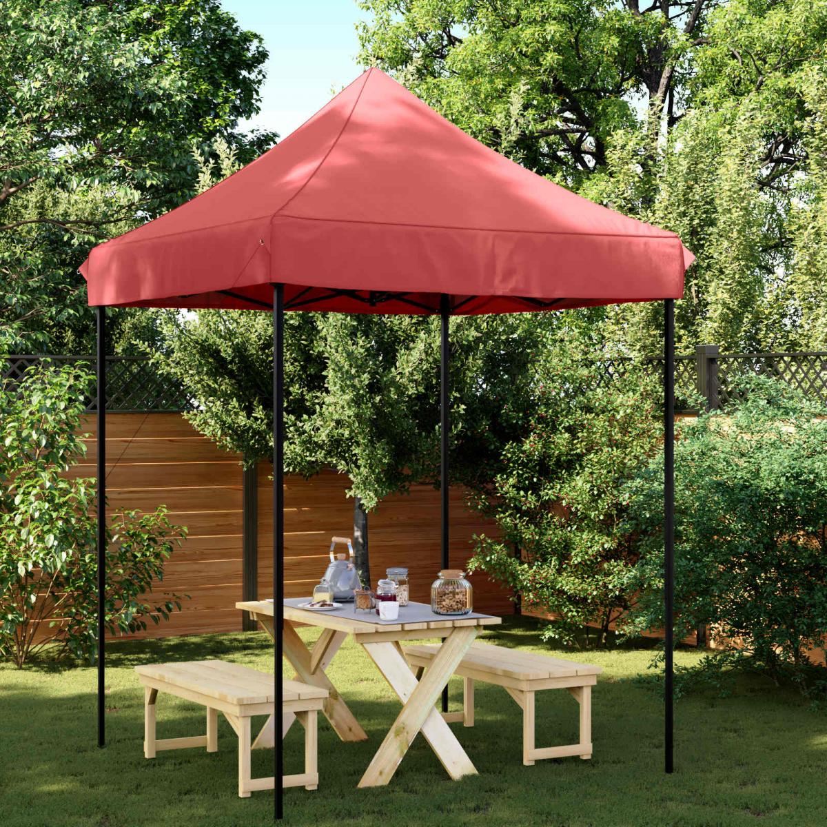 Carpa de Fiesta 200 x 200 x 315 cm Gris antracita Tela Oxford