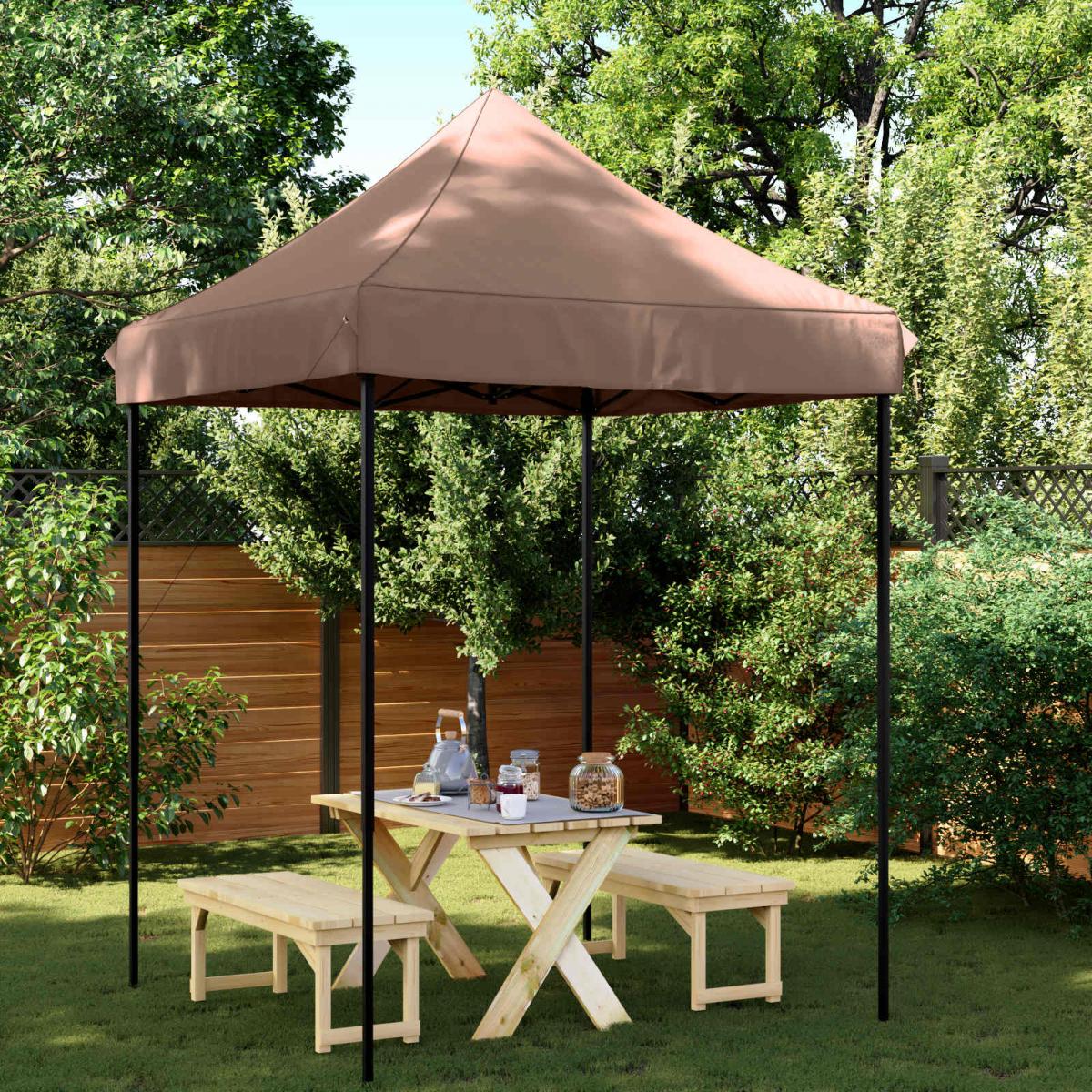 Carpa de Fiesta 200 x 200 x 315 cm Gris antracita Tela Oxford