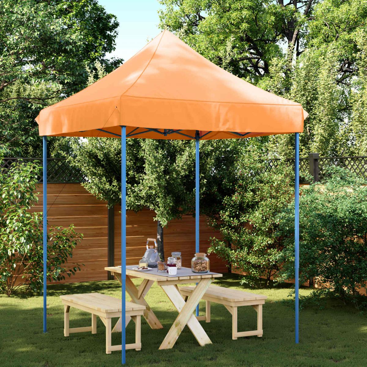Carpa de Fiesta 200 x 200 x 315 cm Gris antracita Tela Oxford