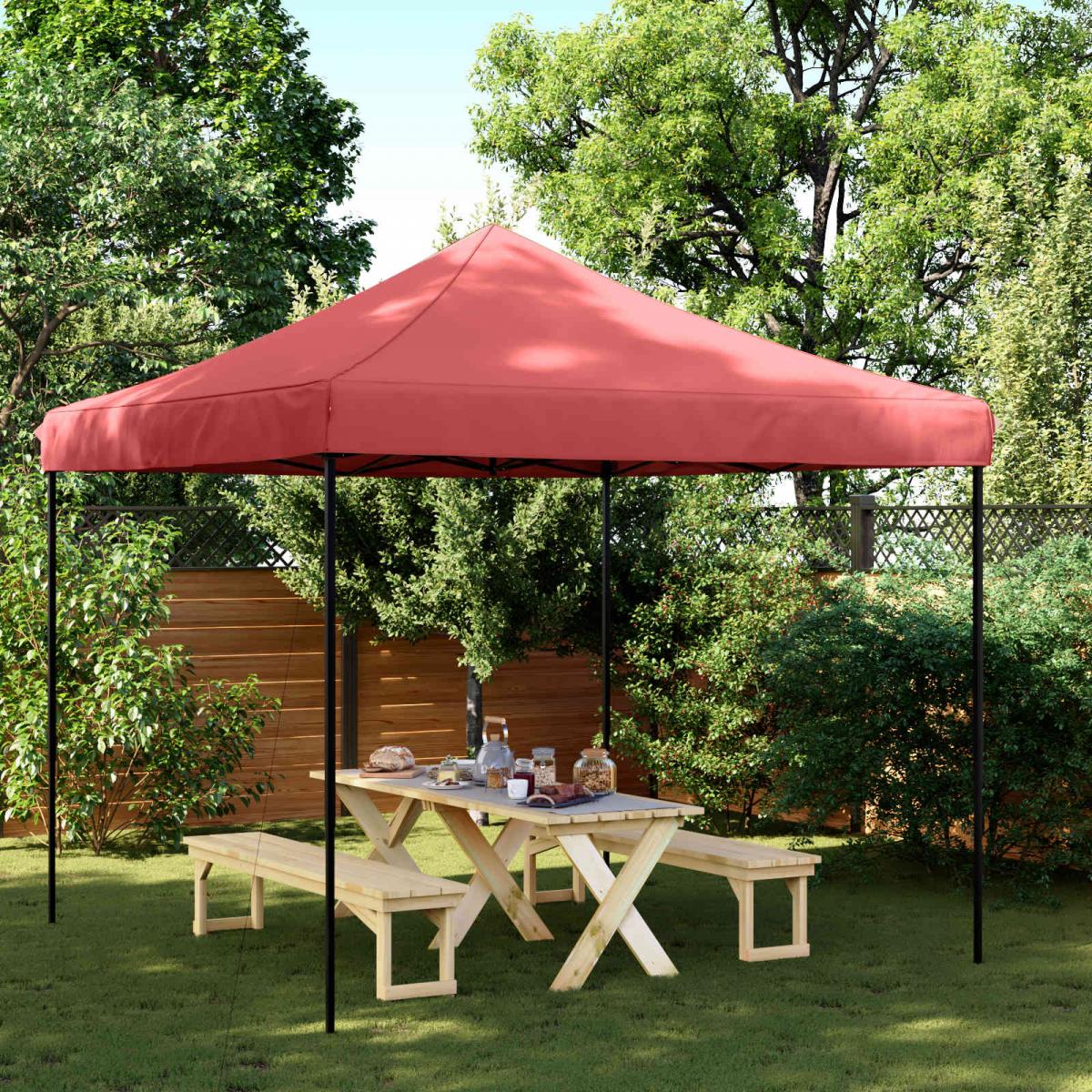 Carpa de Fiesta 200 x 200 x 315 cm Gris antracita Tela Oxford