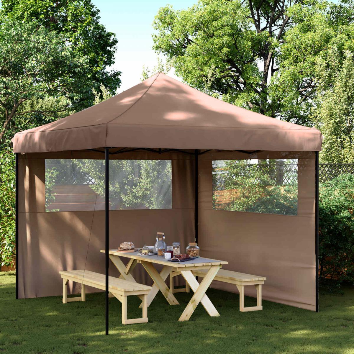Carpa de Fiesta 200 x 200 x 315 cm Gris antracita Tela Oxford