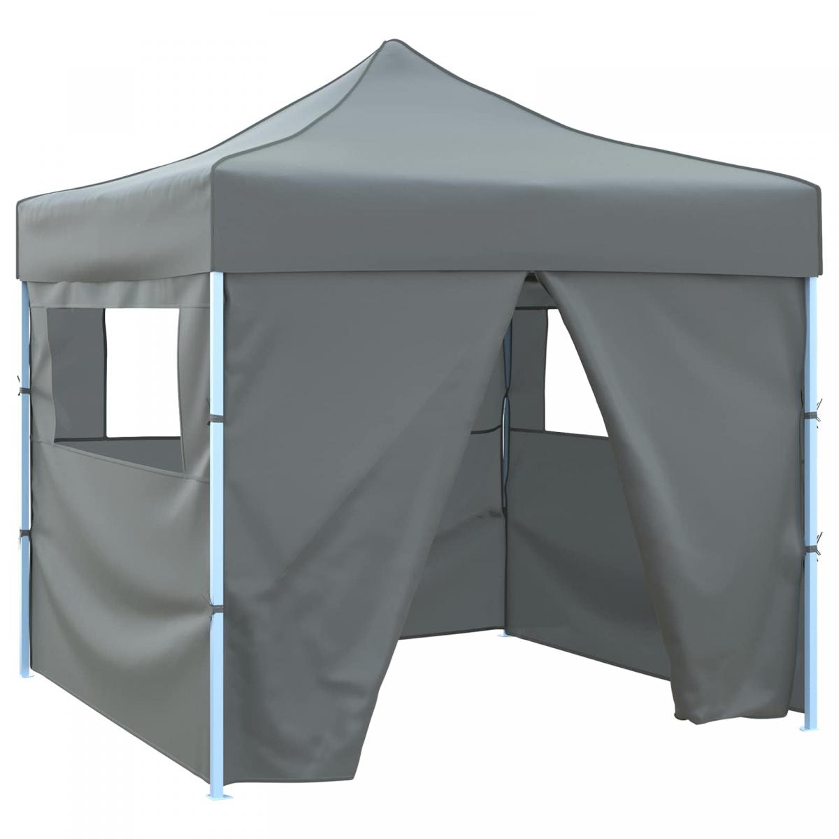 Carpa de Fiesta 200 x 200 x 315 cm Gris antracita Tela Oxford