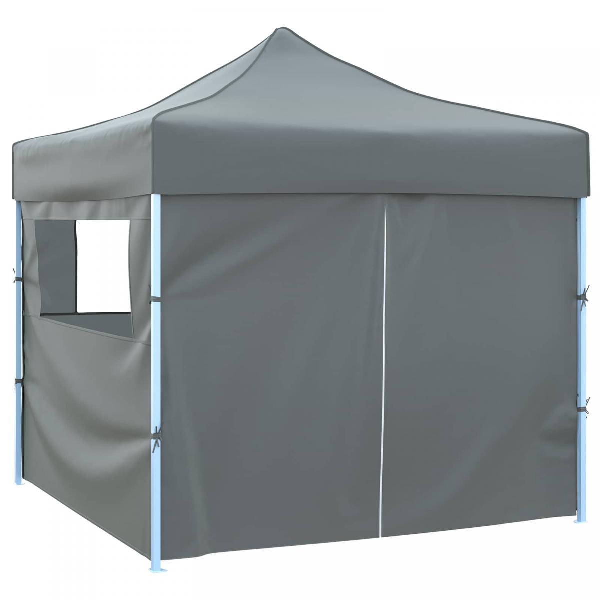 Carpa de Fiesta 200 x 200 x 315 cm Gris antracita Tela Oxford