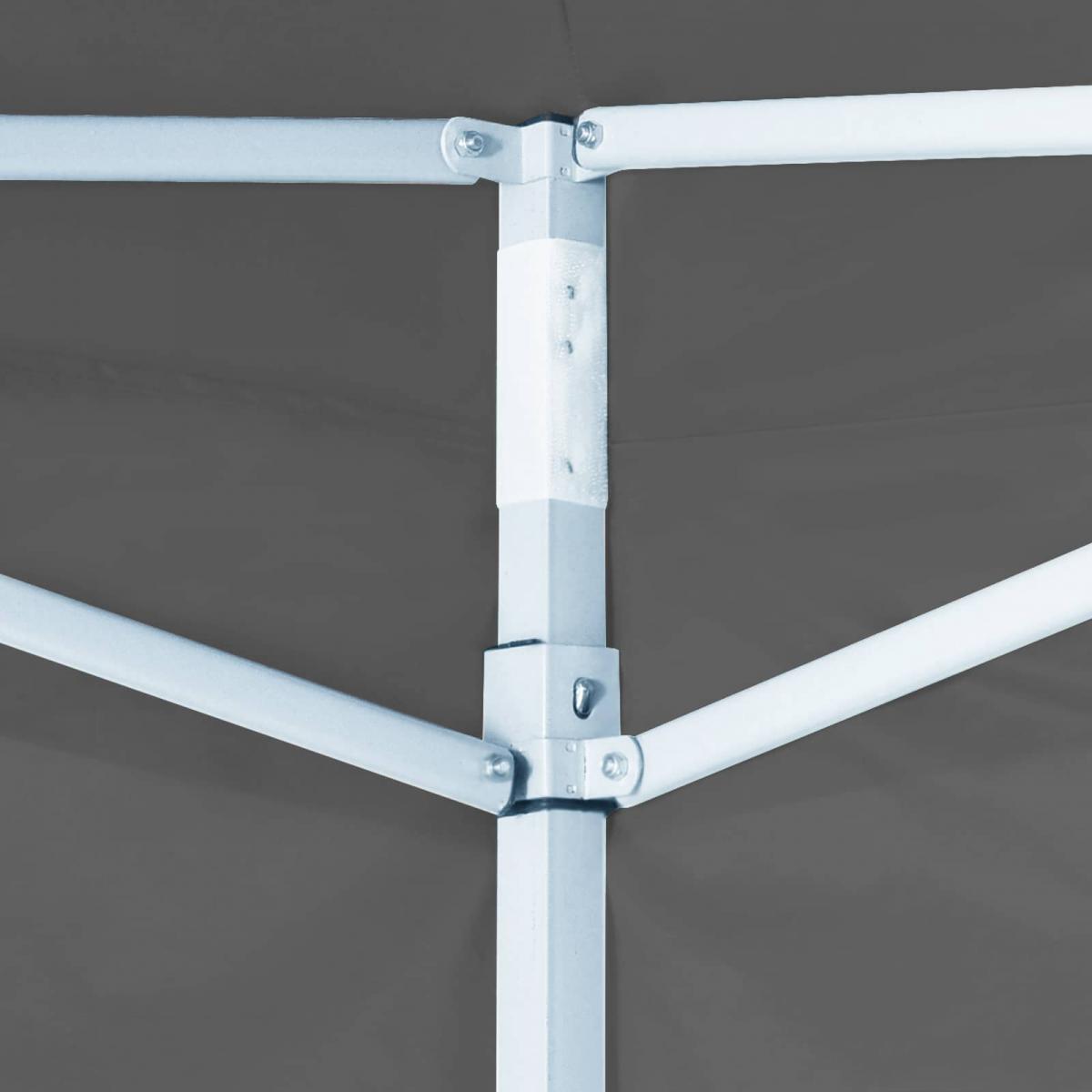 Carpa de Fiesta 200 x 200 x 315 cm Gris antracita Tela Oxford
