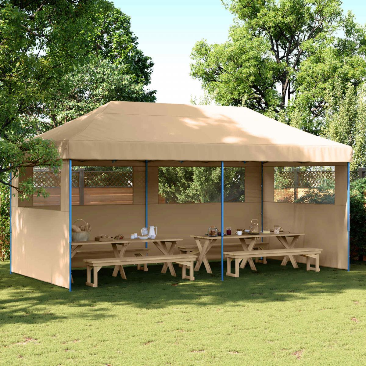 Carpa de Fiesta 200 x 200 x 315 cm Gris antracita Tela Oxford