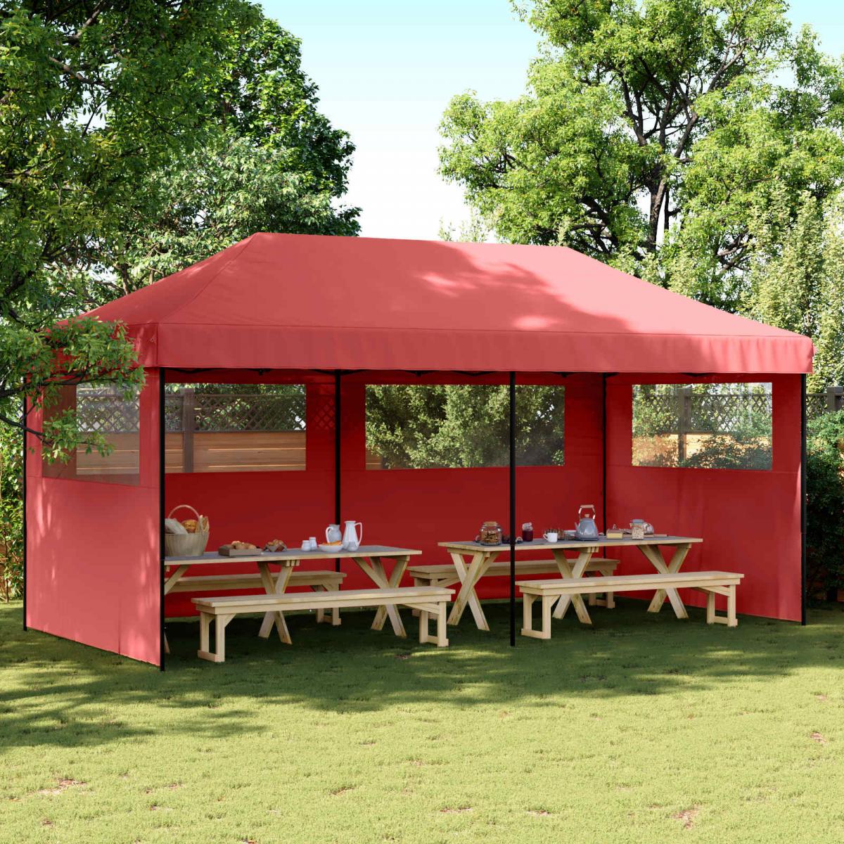 Carpa de Fiesta 200 x 200 x 315 cm Gris antracita Tela Oxford