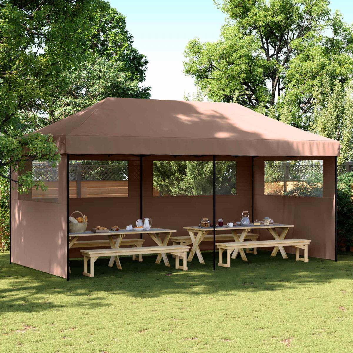 Carpa de Fiesta 200 x 200 x 315 cm Gris antracita Tela Oxford