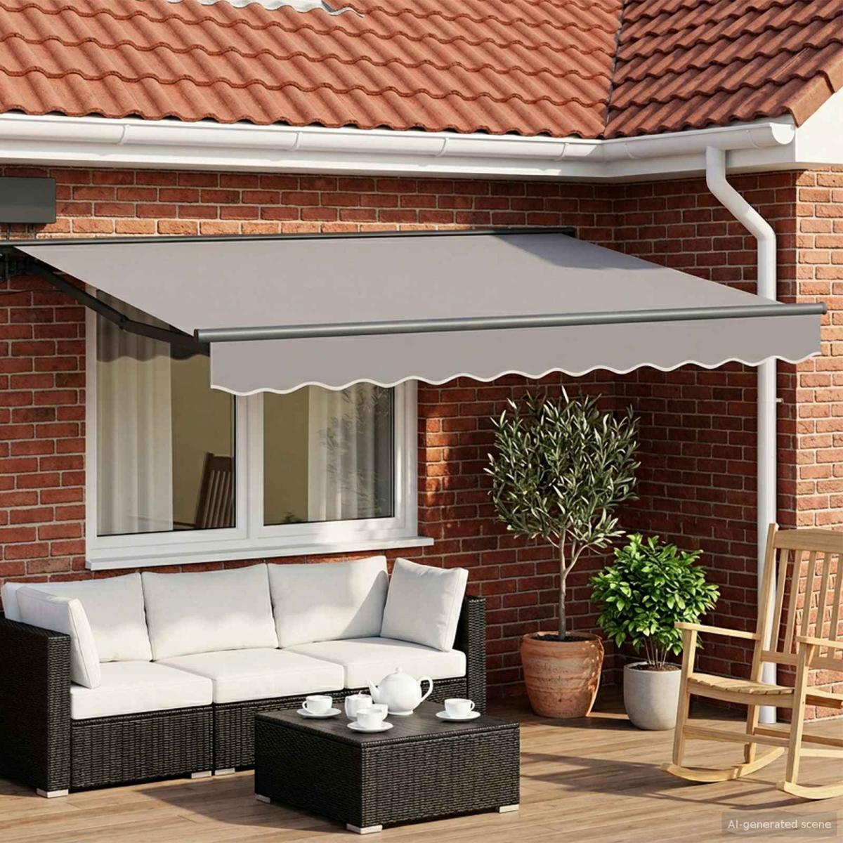 Estructura de toldo manual