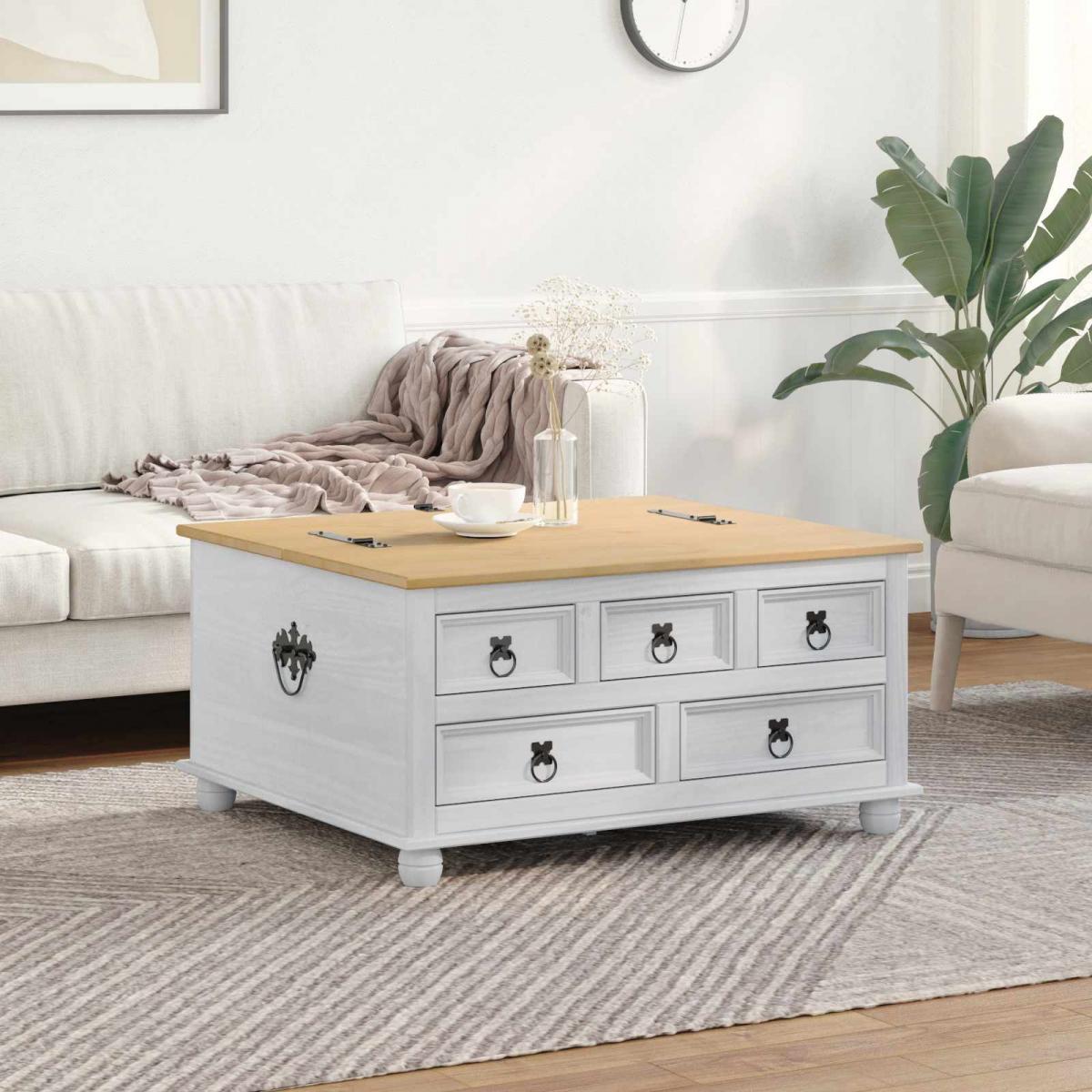 Caja de almacenamiento Madera de pino macizo