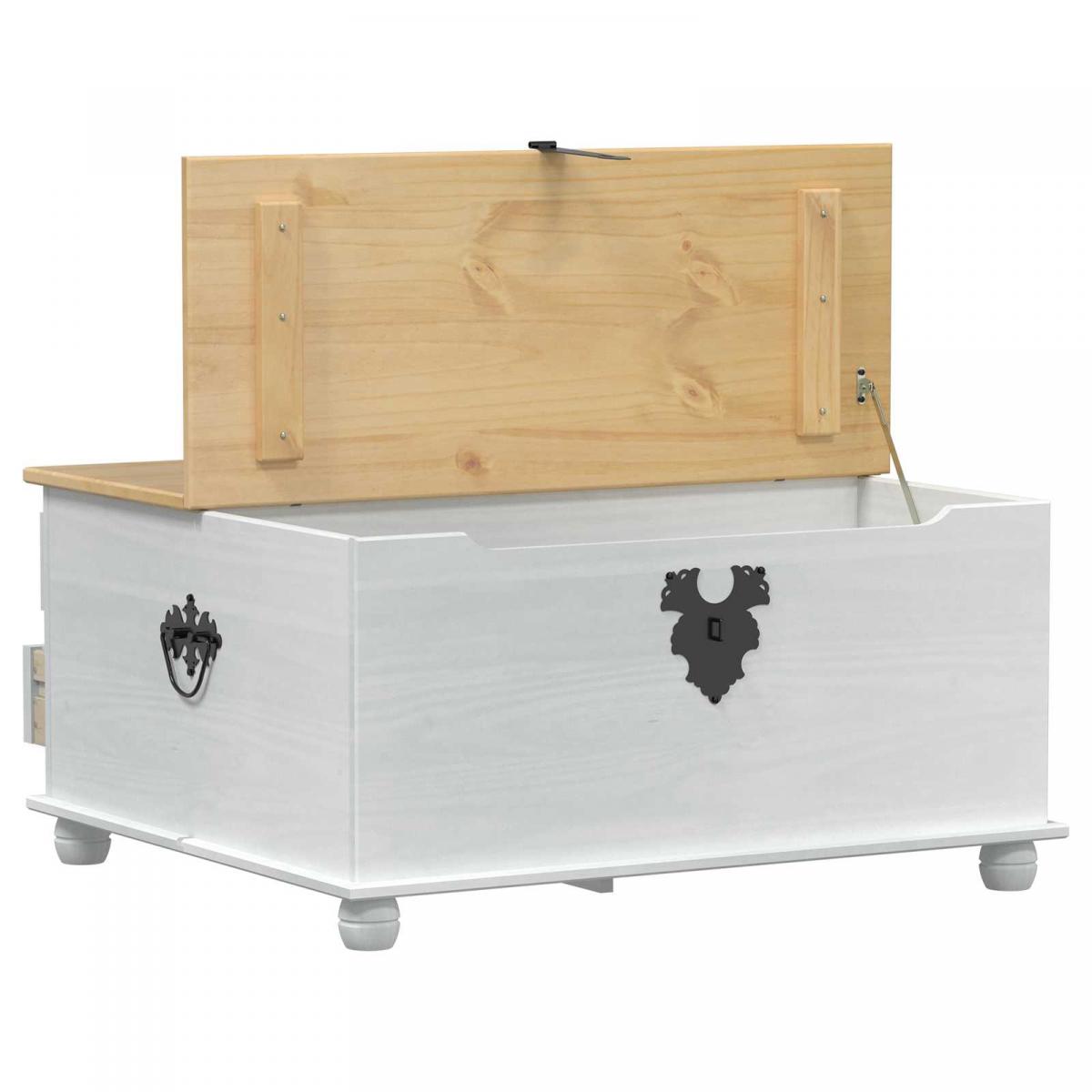 Caja de almacenamiento Madera de pino macizo