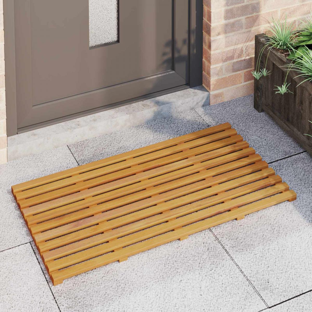 Alfombrilla de baño Natural Madera de Acacia Sólida
