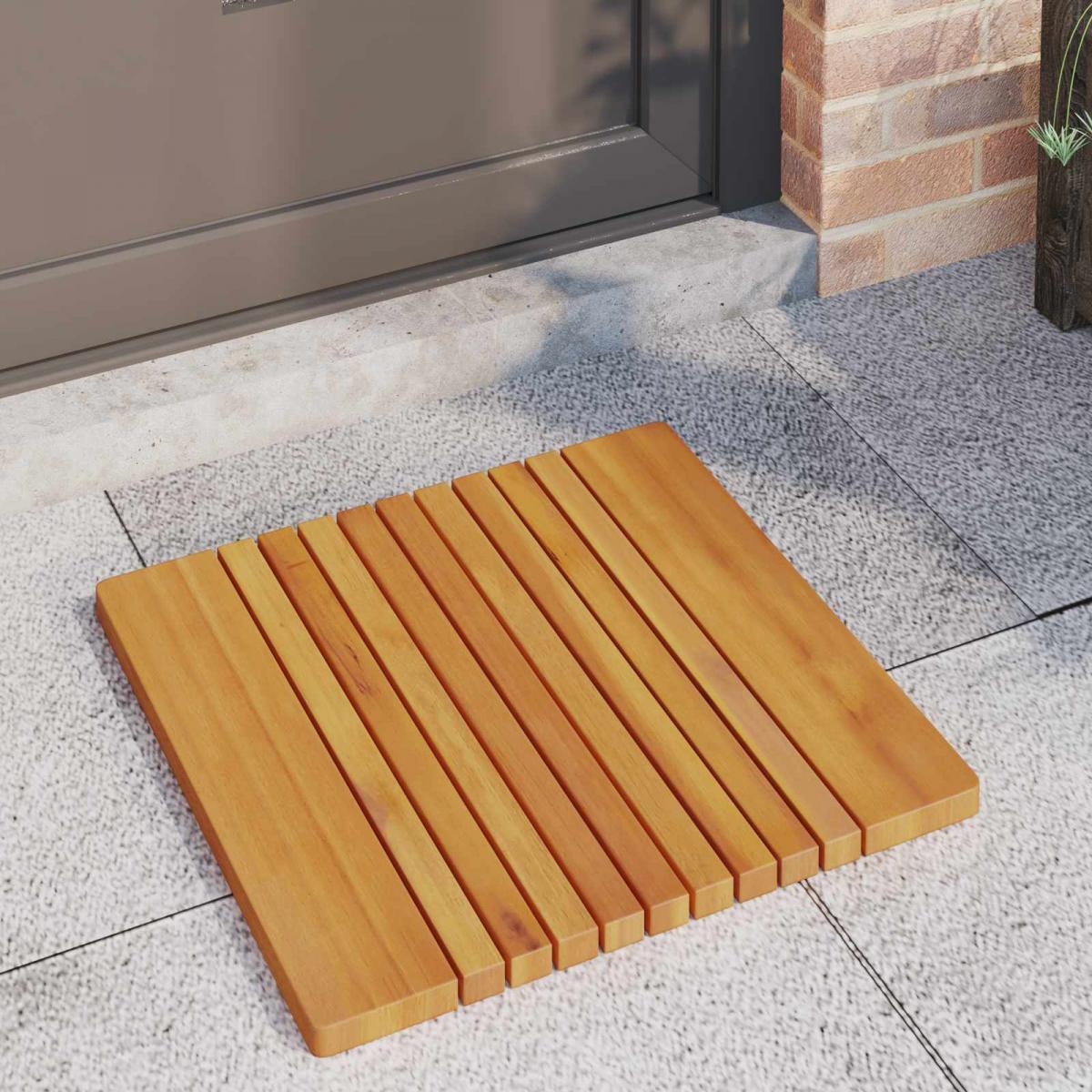 Alfombrilla de baño Natural Madera de Acacia Sólida