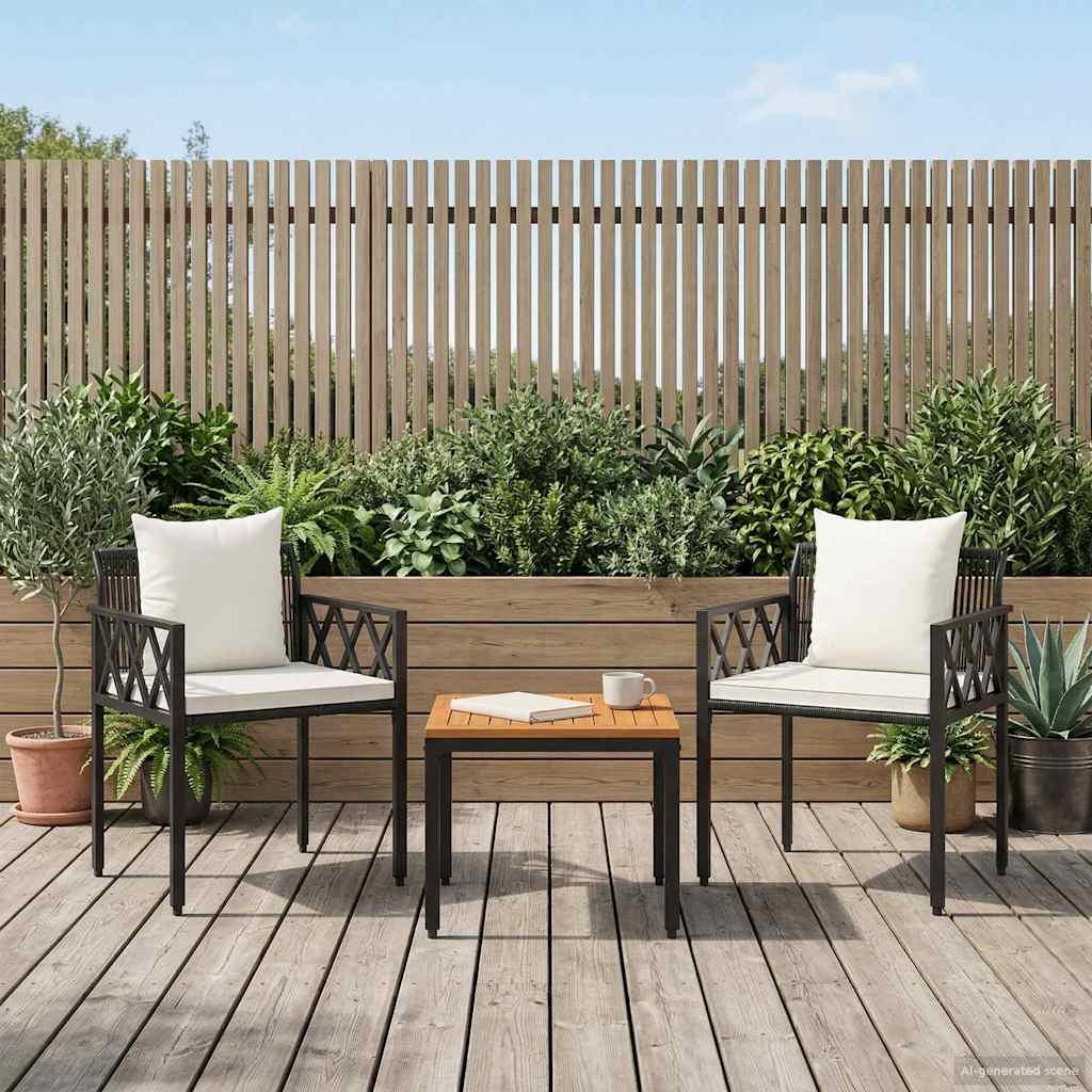 Juego de muebles de exterior 3 uds