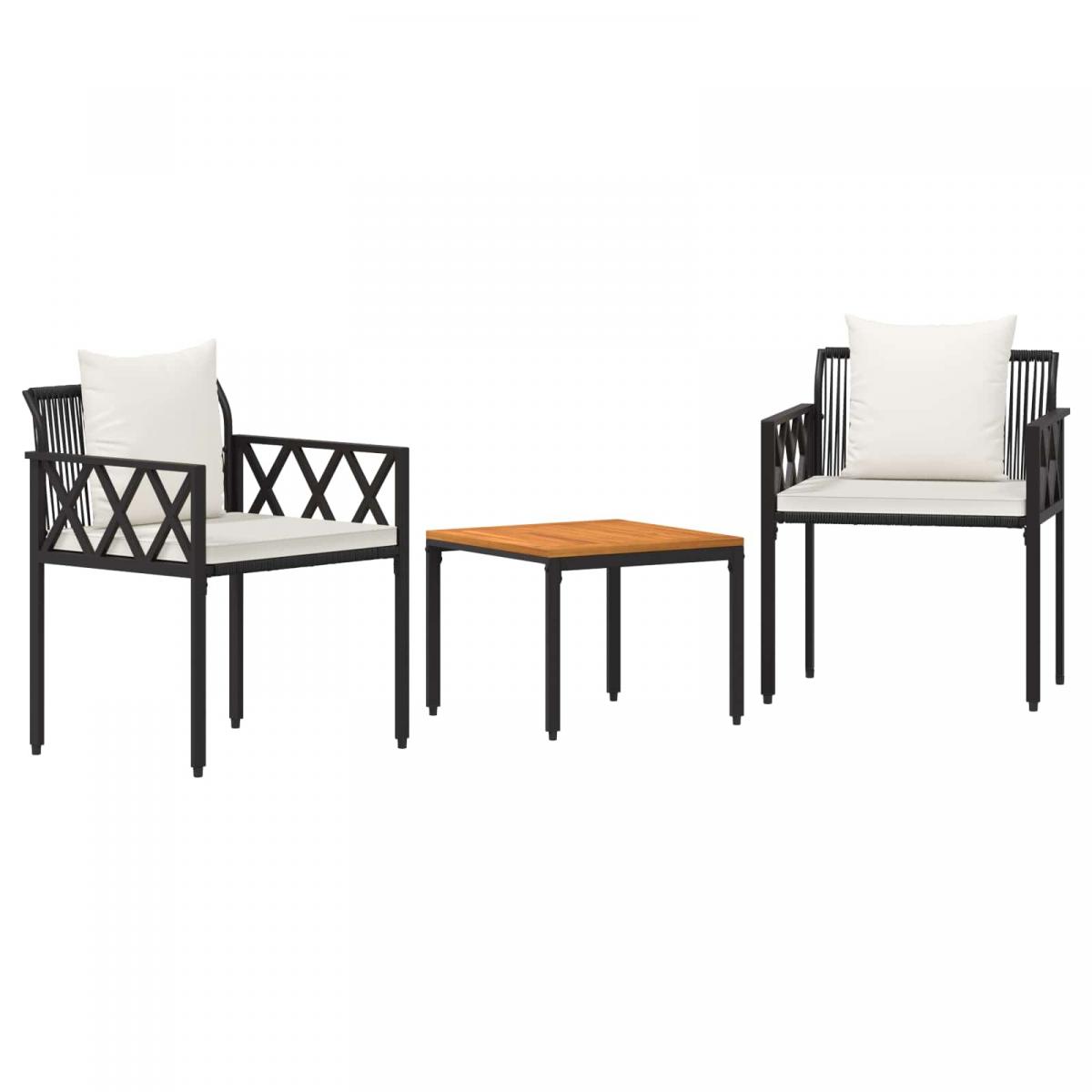 Juego de muebles de exterior 3 uds