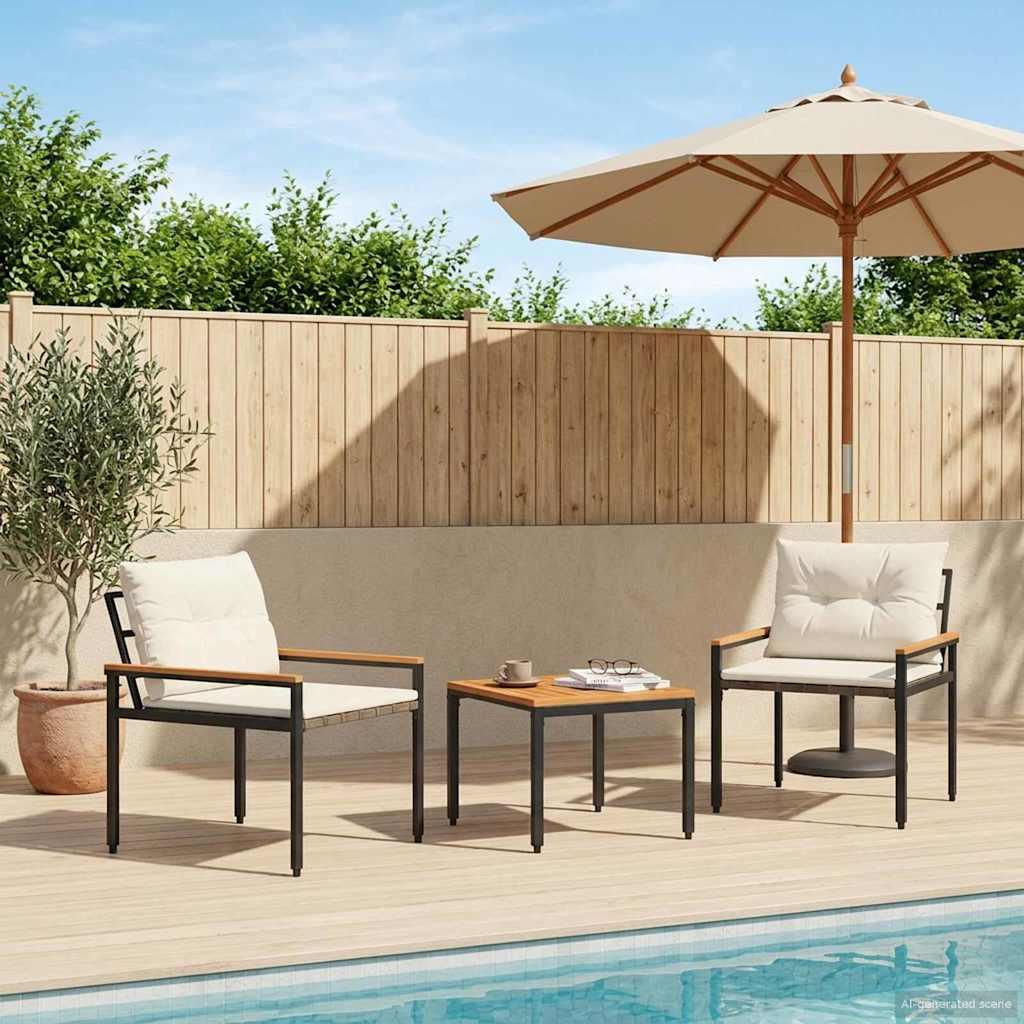 Juego de muebles de exterior 3 uds