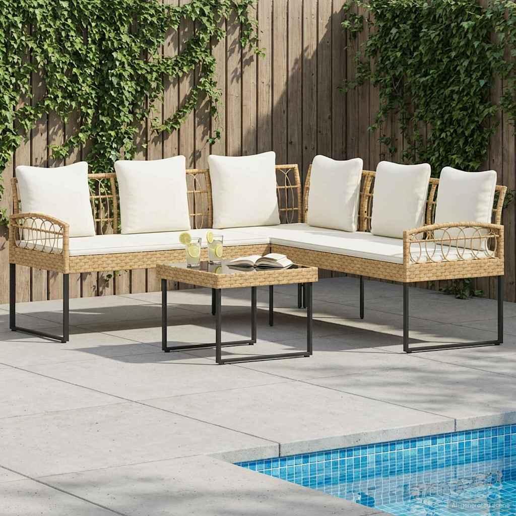 Conjunto de sofás de jardín 2 uds
