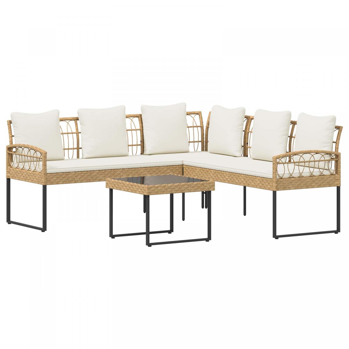 Conjunto de sofás de jardín 2 uds