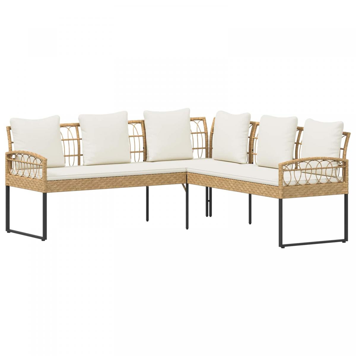 Conjunto de sofás de jardín 2 uds