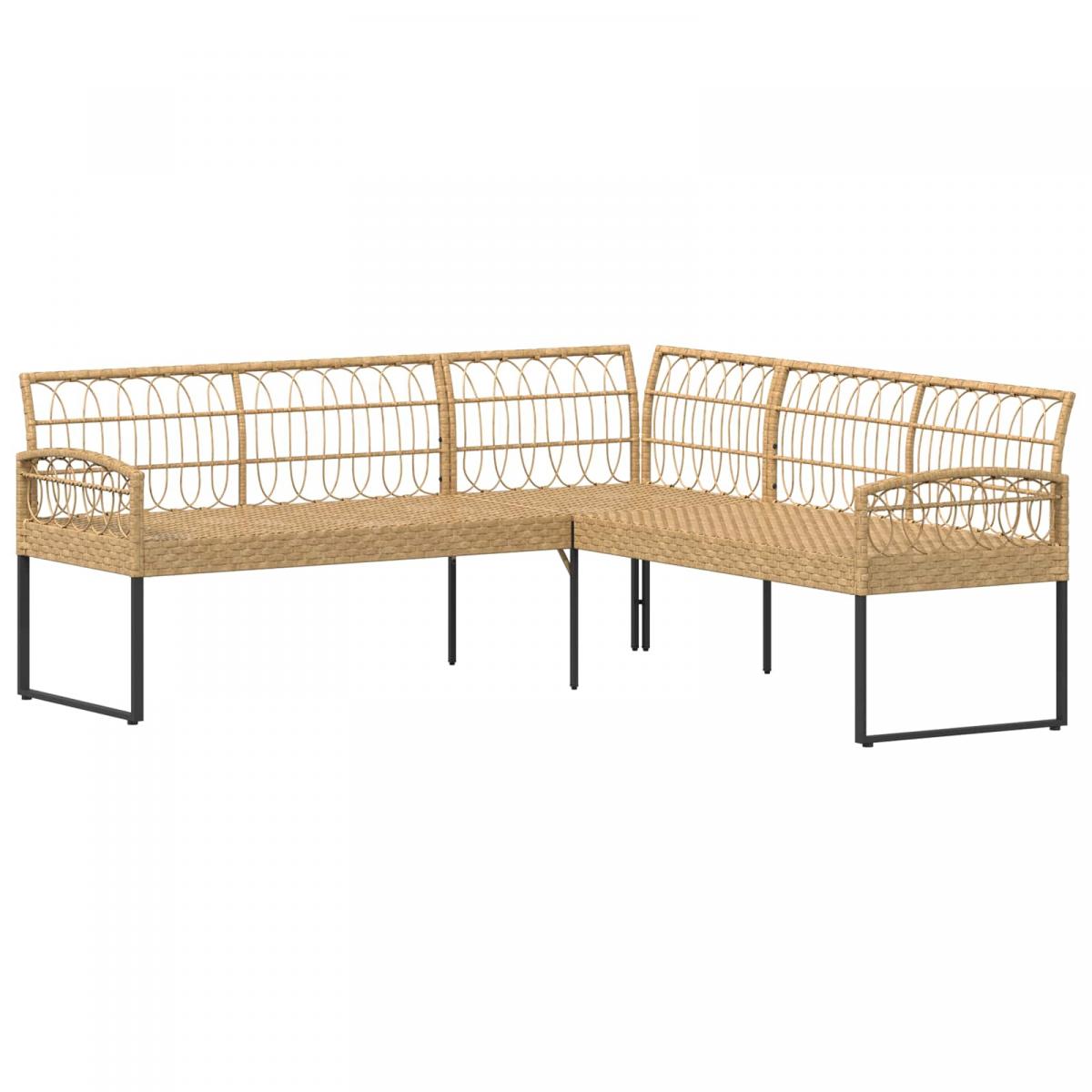 Conjunto de sofás de jardín 2 uds