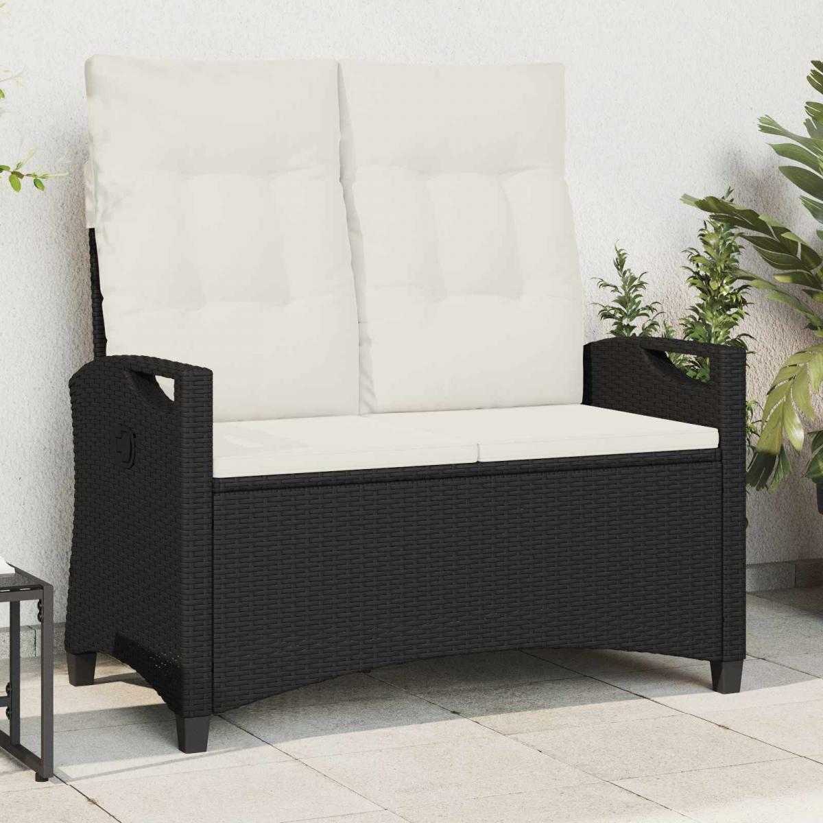 Banco de jardín con almohada y 105 x 60 x 112 cm