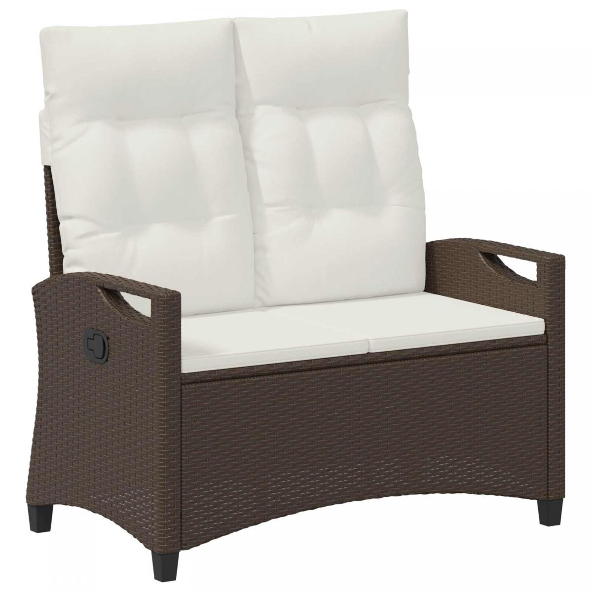 Banco de jardín con almohada y 105 x 60 x 112 cm
