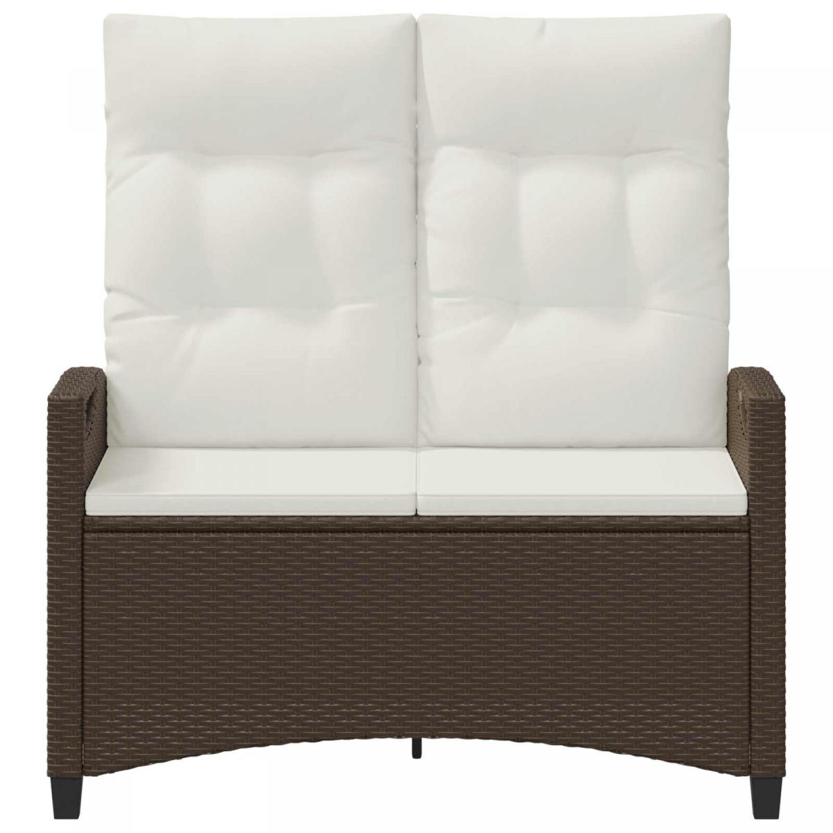 Banco de jardín con almohada y 105 x 60 x 112 cm