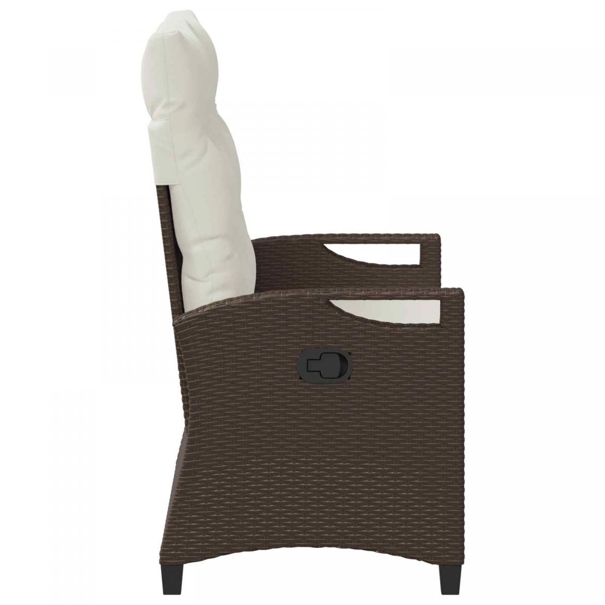 Banco de jardín con almohada y 105 x 60 x 112 cm