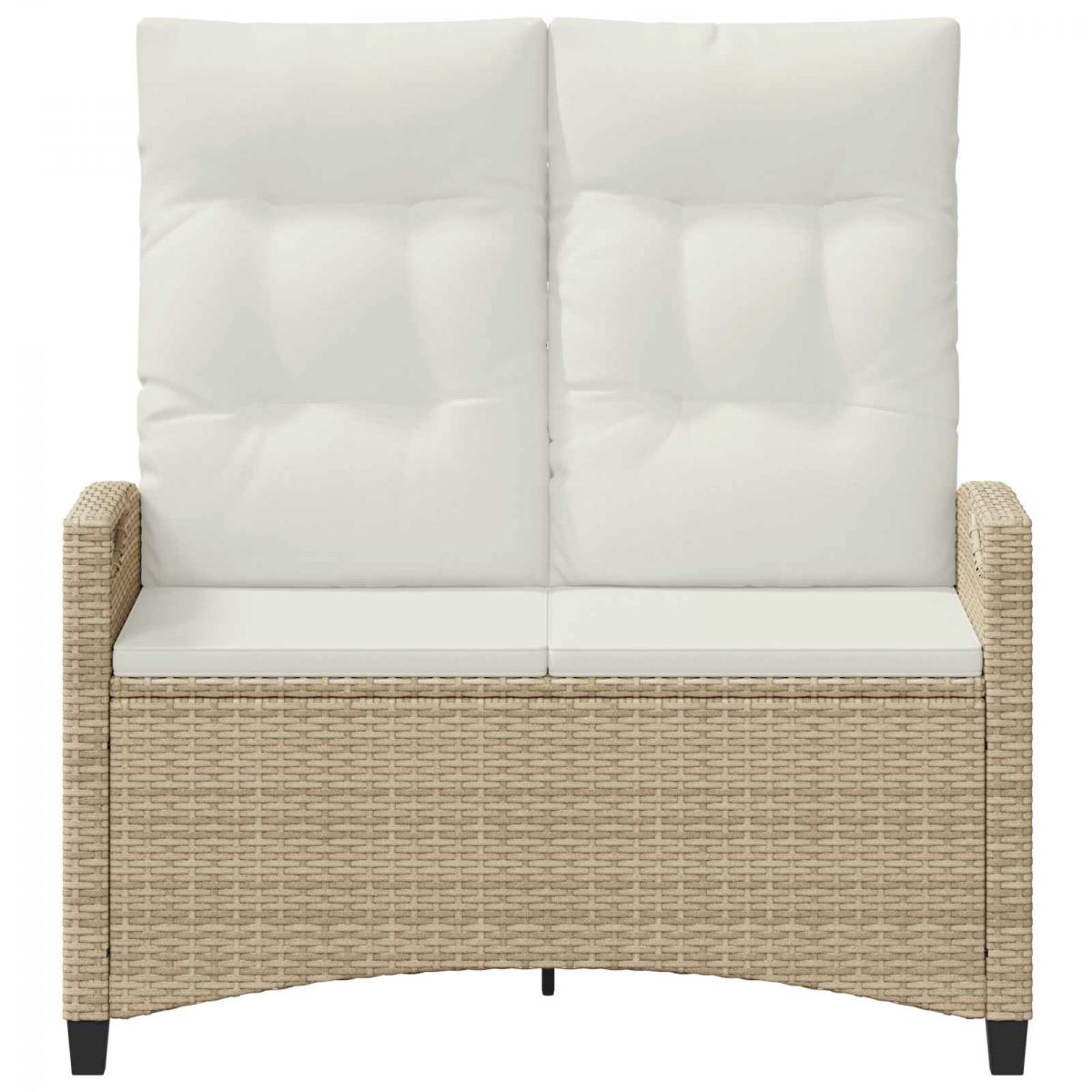 Banco de jardín con almohada y 105 x 60 x 112 cm