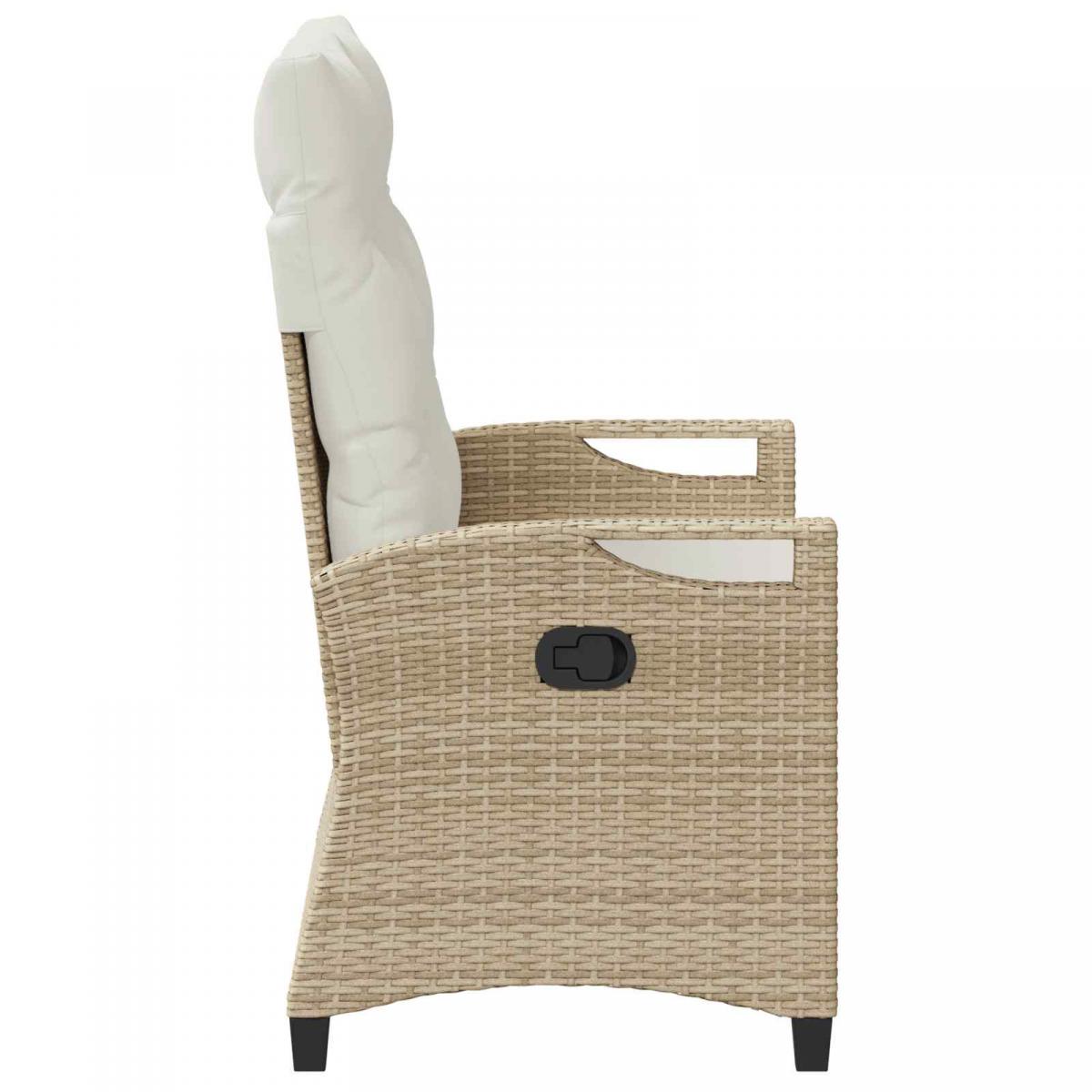 Banco de jardín con almohada y 105 x 60 x 112 cm