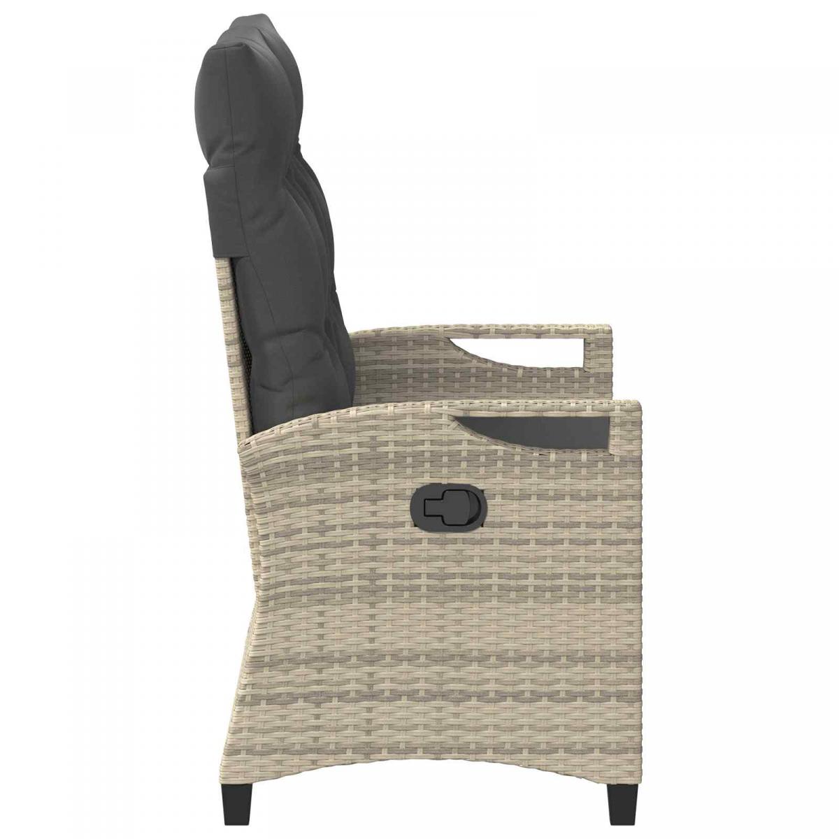 Banco de jardín con almohada 105 x 60 x 112 cm acero